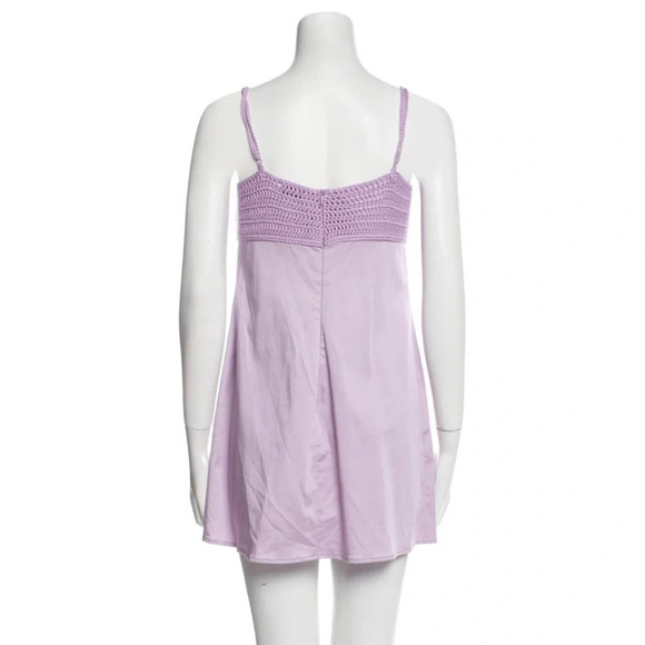 NWT Magda Butrym Crochet Balconette Mini Dress - Picture 3 of 10